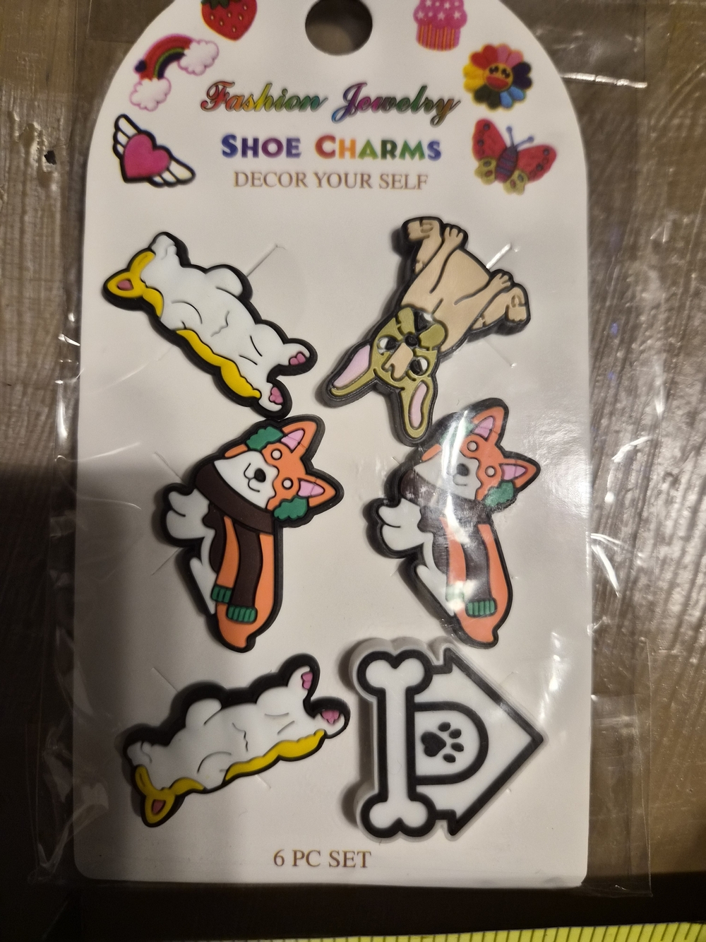 IFashion Jewelry Corgi & Dog Shoe Crocs - White, Orange, Pink, Yellow, Black